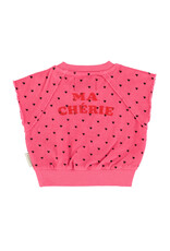 piupiuchick Sleeveless Sweatshirt Pink w Cherry Print