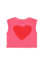 piupiuchick Sleeveless Top Pink w Amour Print
