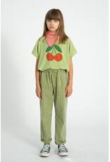 piupiuchick T-Shirt Light Olive w Cherry Print