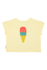 piupiuchick T-Shirt Light Yellow w Beach Bar Print