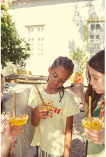 piupiuchick T-Shirt Light Yellow w Beach Bar Print