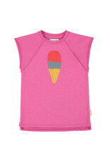 piupiuchick T-Shirt Dress Fuchsia w ice Cream Print