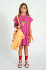 piupiuchick T-Shirt Dress Fuchsia w ice Cream Print