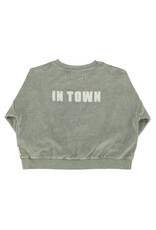 piupiuchick Sweatshirt Washed Green w Best Friend Print