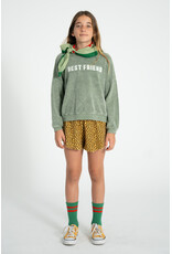 piupiuchick Sweatshirt Washed Green w Best Friend Print