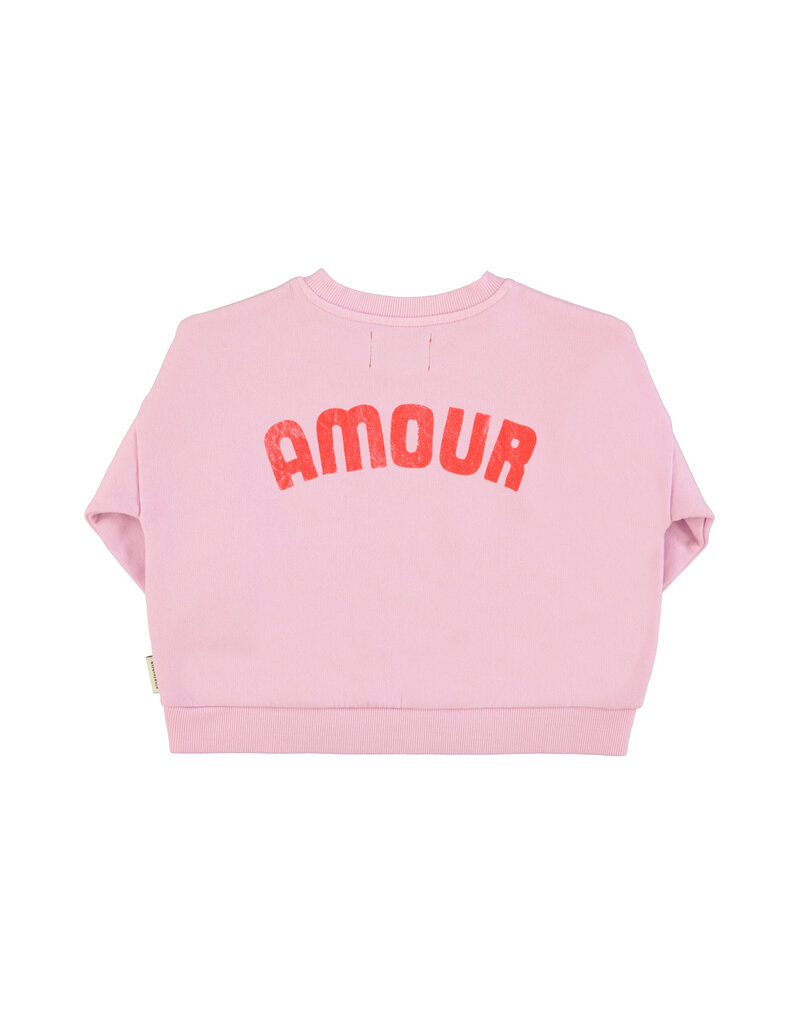 piupiuchick Sweatshirt Lilac w Red Heart Print