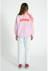 piupiuchick Sweatshirt Lilac w Red Heart Print