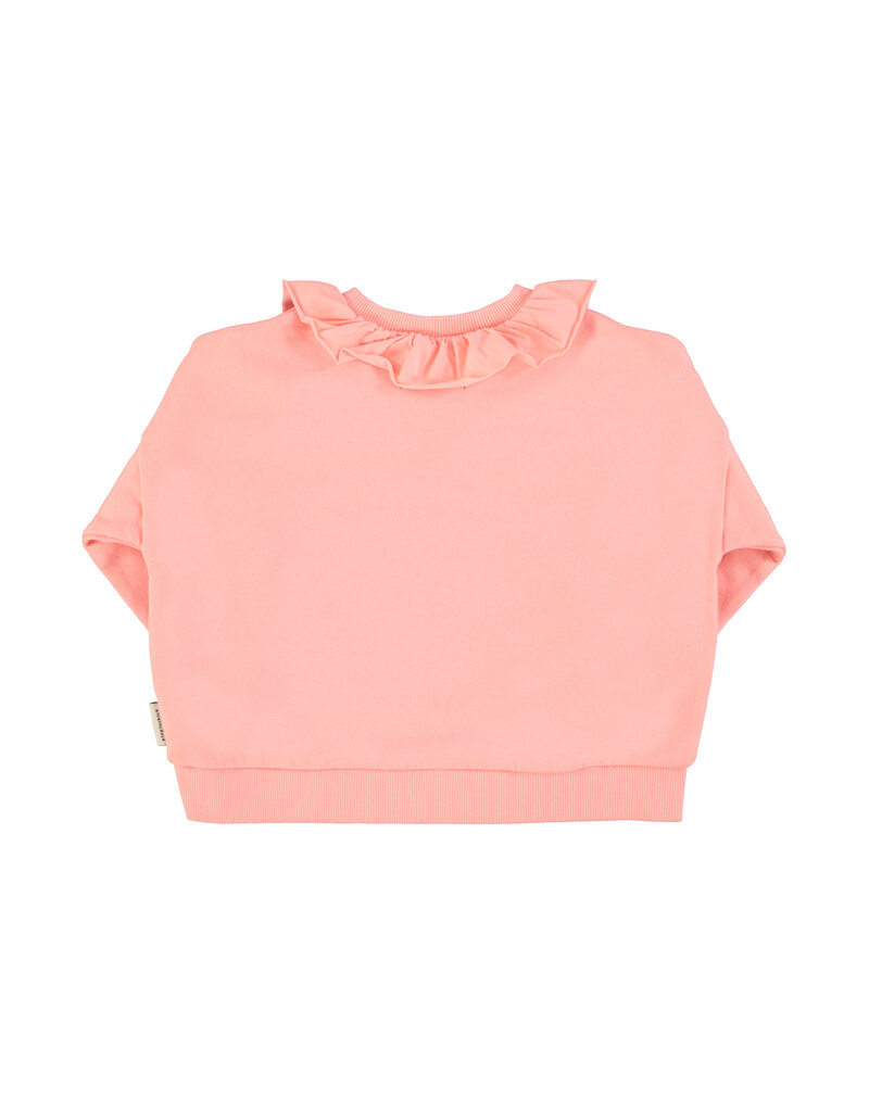 piupiuchick Sweatshirt w Collar Light Pink w Strawberry print