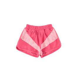 piupiuchick Shorts Pink w White Stripes Print