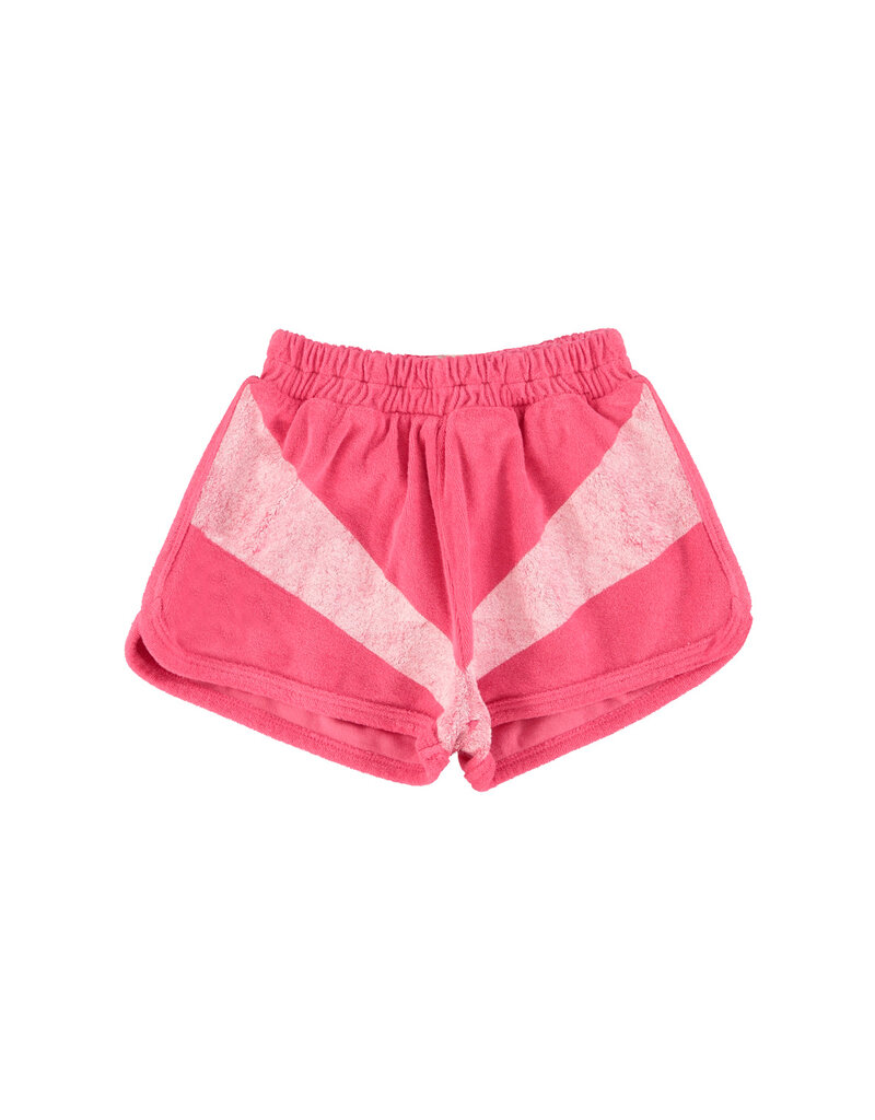 piupiuchick Shorts Pink w White Stripes Print