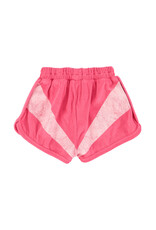piupiuchick Shorts Pink w White Stripes Print