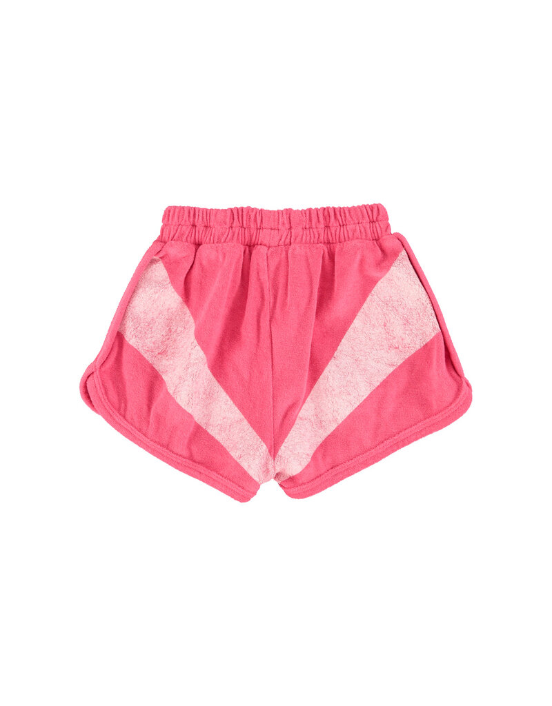 piupiuchick Shorts Pink w White Stripes Print