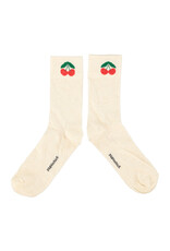 piupiuchick Socks Ecru w Cherry Print