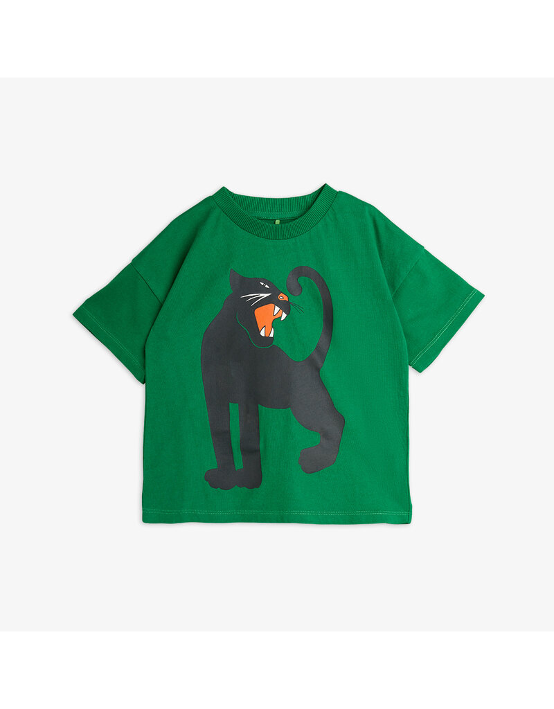 Mini Rodini Panther sp ss tee Green