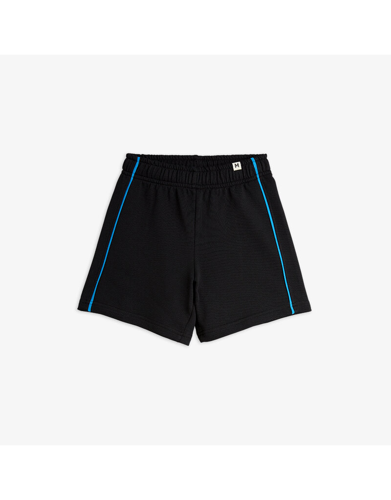 Mini Rodini Plain piping sweatshorts Black