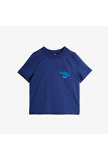 Mini Rodini Planet emb ss tee Blue