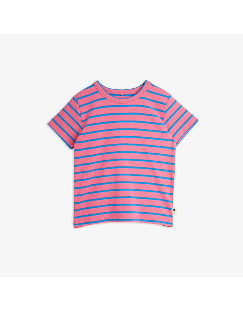 Mini Rodini Stripe yd ss tee Pink