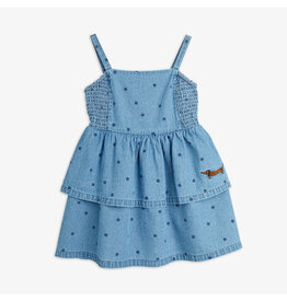 Mini Rodini Lw denim dots aop strap dress
