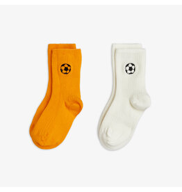 Mini Rodini Football emb ribbed 2-pack socks