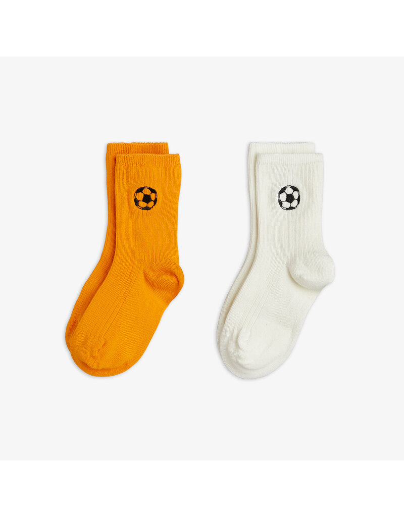 Mini Rodini Football emb ribbed 2-pack socks