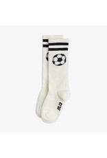 Mini Rodini Football knee-high socks Off White