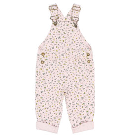 The New Sif Denim Dungarees Light Lilac AOP