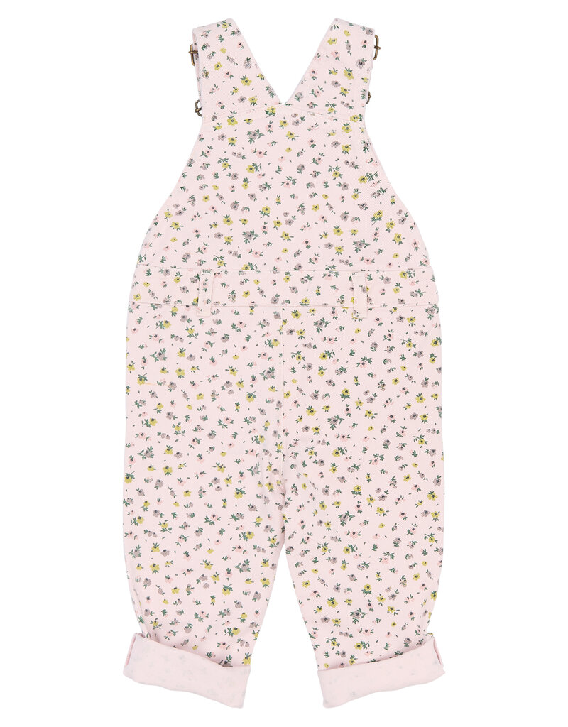 The New Sif Denim Dungarees Light Lilac AOP