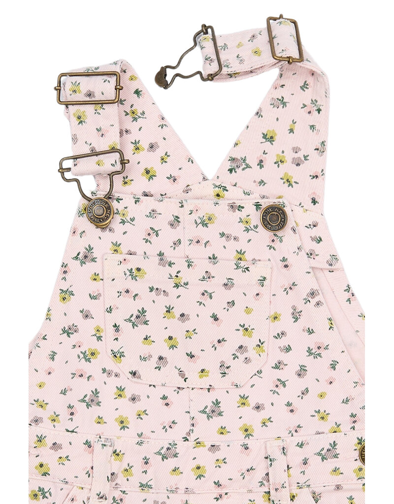 The New Sif Denim Dungarees Light Lilac AOP