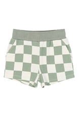 The New Sebastian Shorts Aqua Gray AOP