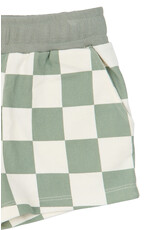 The New Sebastian Shorts Aqua Gray AOP