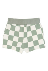 The New Sebastian Shorts Aqua Gray AOP