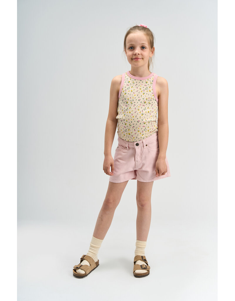 The New Samantha Denim Shorts Light Lilac