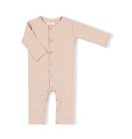 Nixnut Butt Onesie Biscuit Stripe