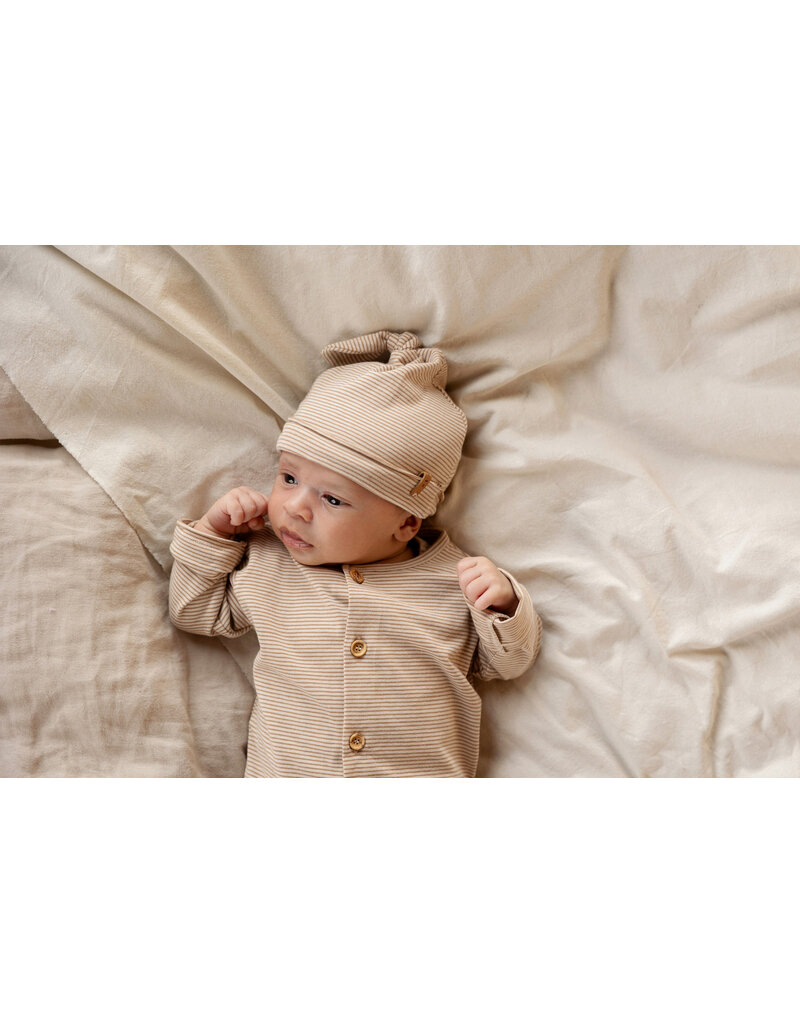 Nixnut Butt Onesie Biscuit Stripe