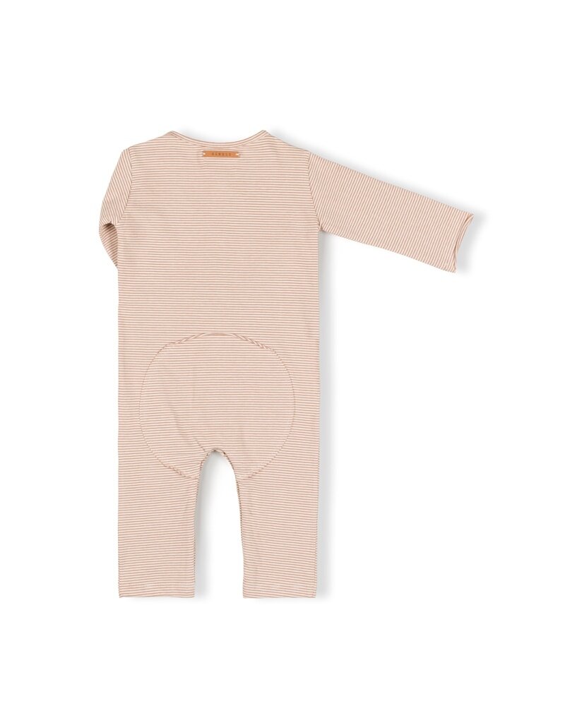 Nixnut Butt Onesie Biscuit Stripe