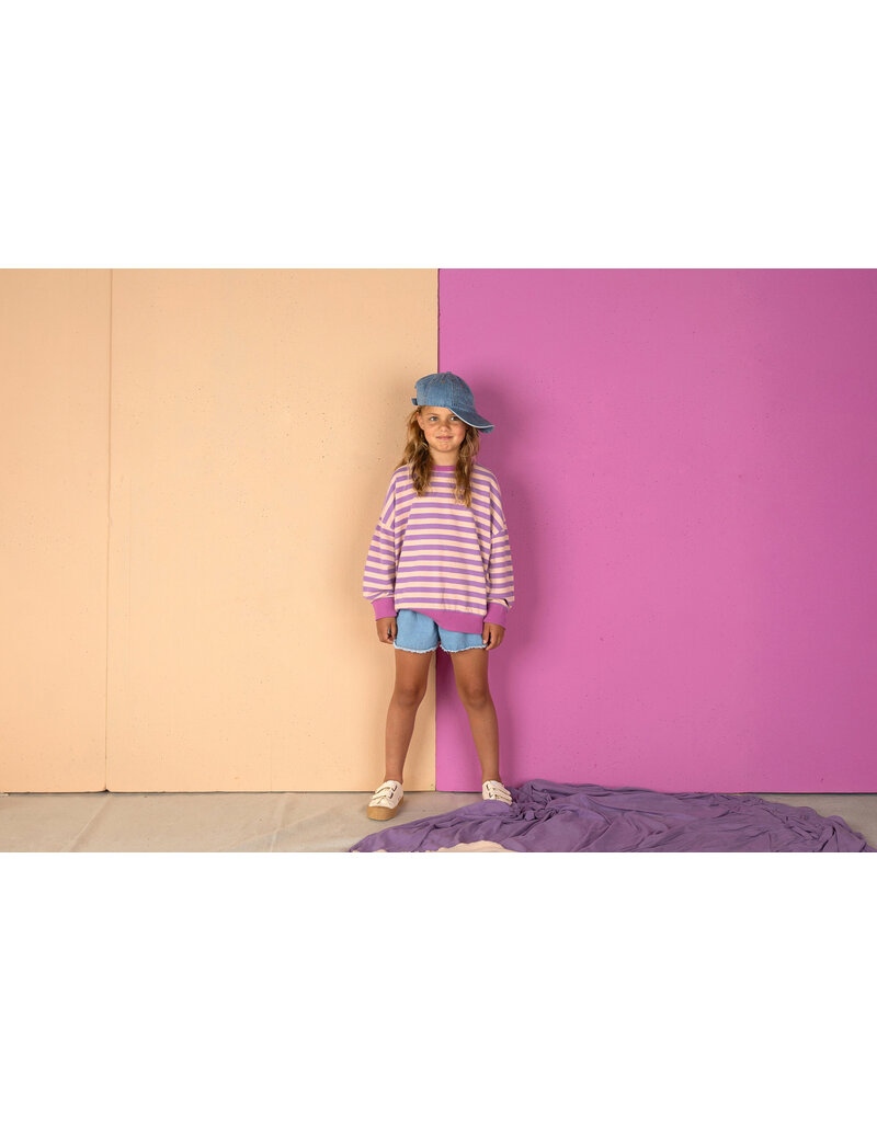 Nixnut Rel Sweater Iris Stripe