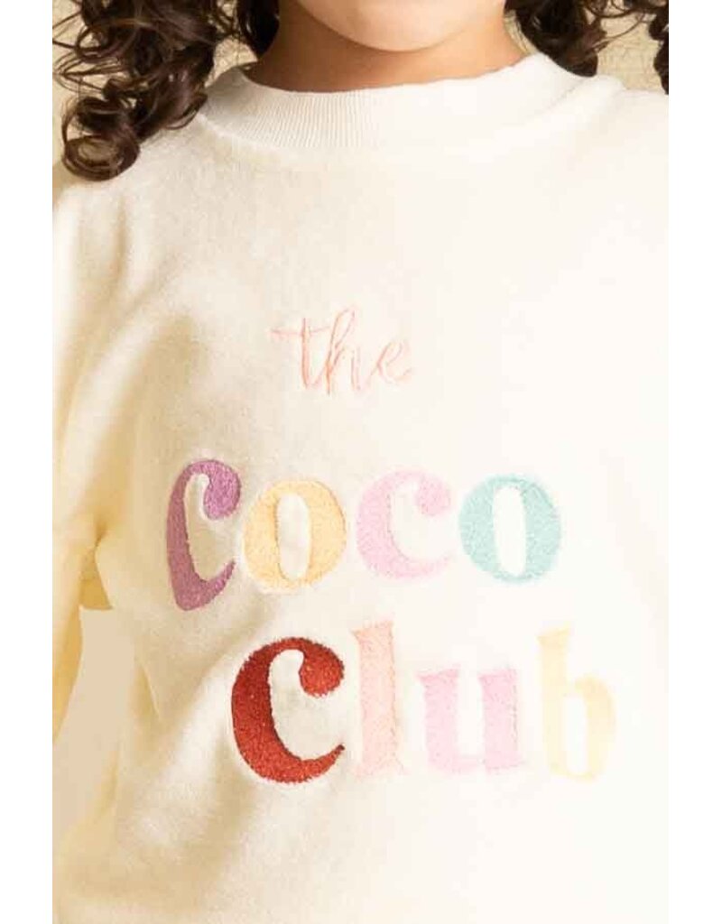 House of Jamie Balloon Sweater Cream (Terry cotton)