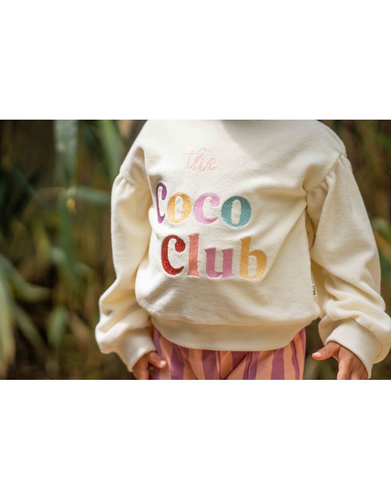 House of Jamie Balloon Sweater Cream (Terry cotton)