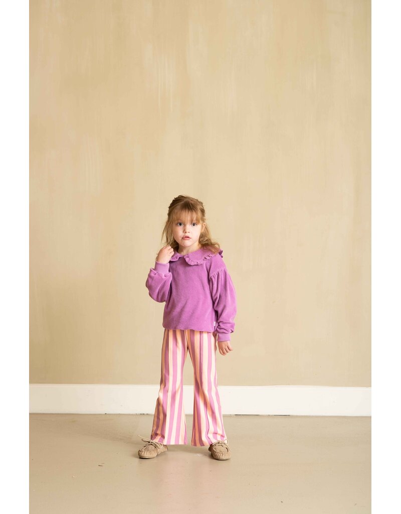 House of Jamie Flared Pants Violet Bellini Stripes