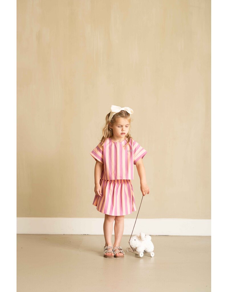 House of Jamie Relaxed Tee Violet Bellini Stripes