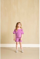House of Jamie Relaxed Ruffled Tee Violet (Terry Cotton)