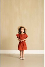 House of Jamie Smocked Skirt Cinnabar
