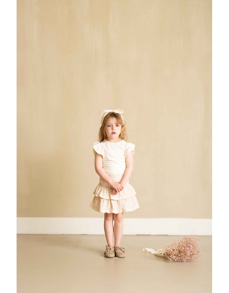 House of Jamie Ruffled Tee Cream