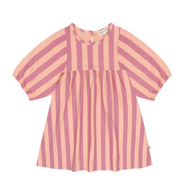 House of Jamie Balloon High Waist Dress Violet Bellini Stripes