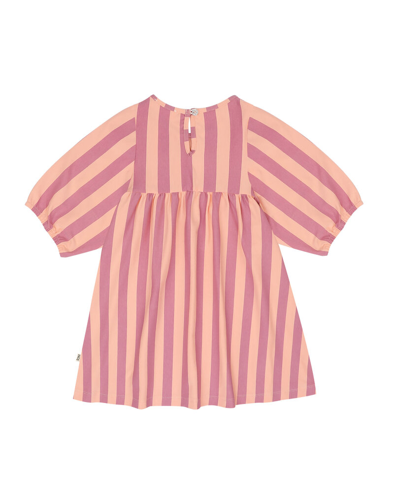 House of Jamie Balloon High Waist Dress Violet Bellini Stripes