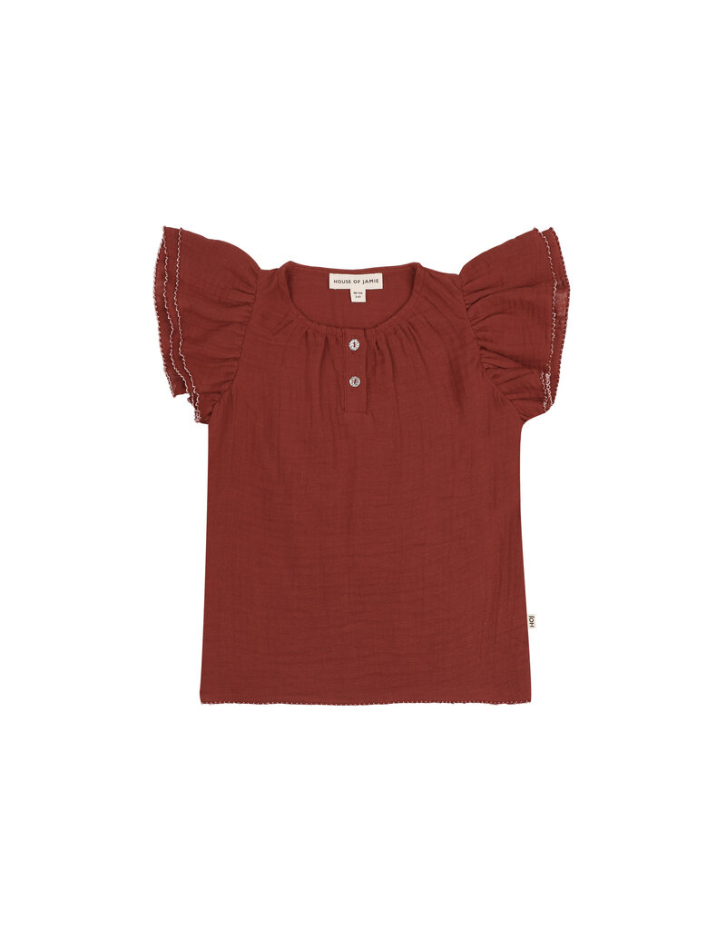 House of Jamie Butterfly Top Cinnabar