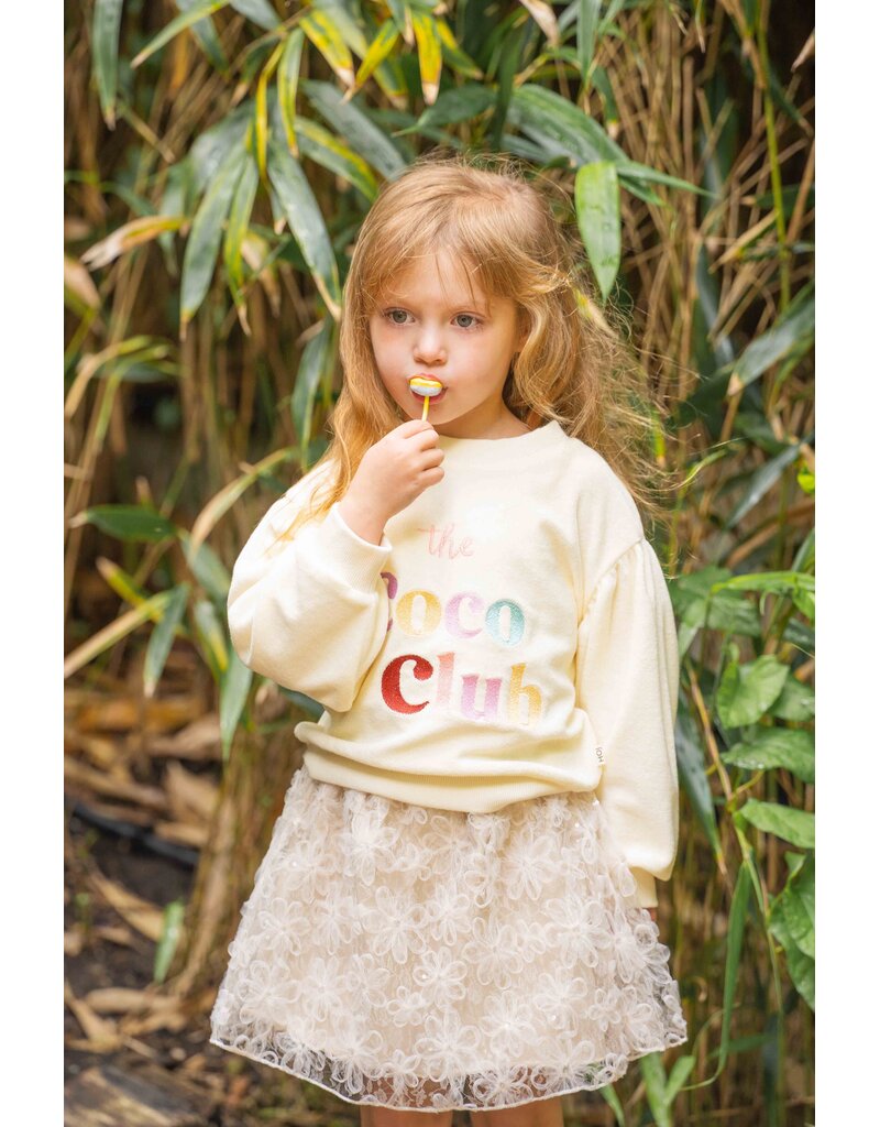 House of Jamie Balloon Sweater Cream (Terry cotton)