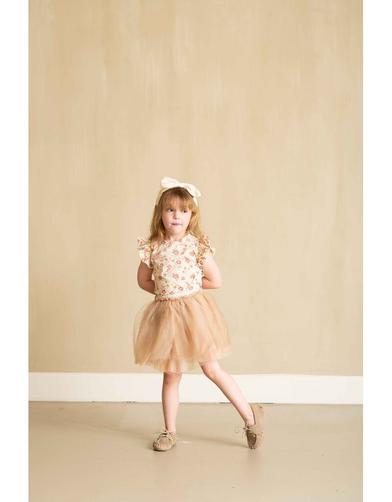 House of Jamie Ruffled Tee Flowerbomb