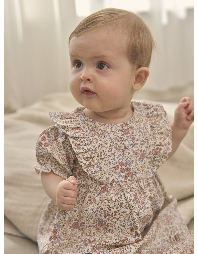 En Fant Dress SS AOP Eggnog