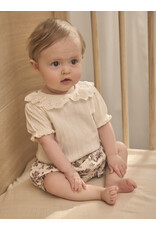 En Fant Bloomers Floral Woven Eggnog